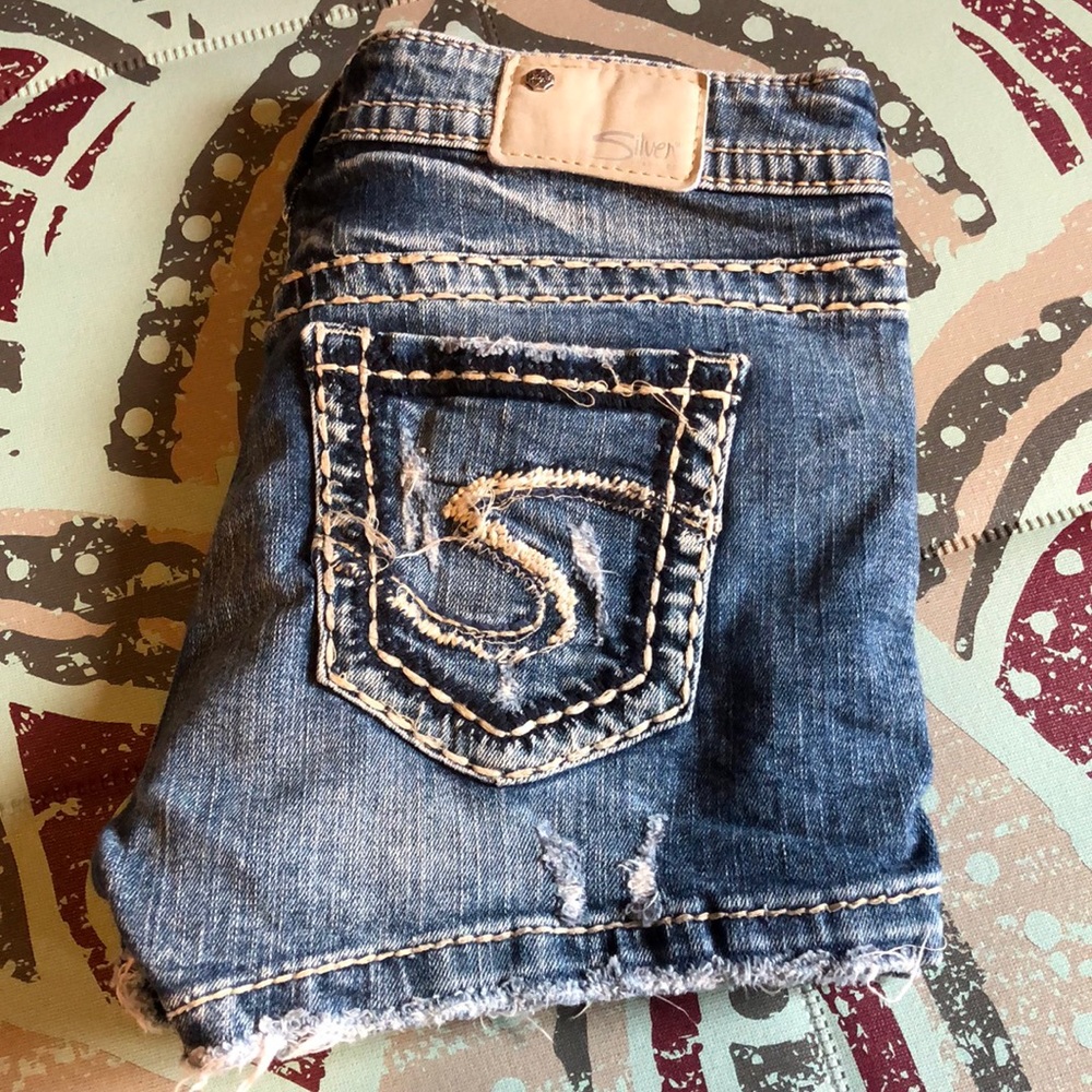 Denim shorts